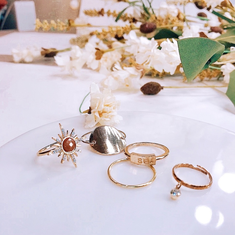 5pcs Ring Set - Picture 2 of 3